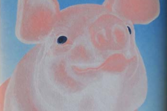 Celebrated, 34 x 29 cm, olieverf op doek.  Verkocht.