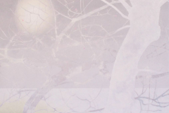 Witte boom, 90 x 100 cm, olieverf op mdf.  Verkocht.